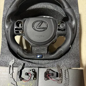 Carbon Fiber Steering Wheel fits Lexus 2015-25 RC350 IS350 + Paddle shifters