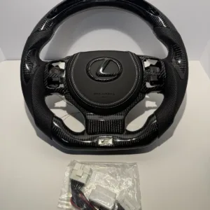 LED Display Full Carbon Fiber Steering Wheel fits 2014-25 Lexus Is350 RCF R350