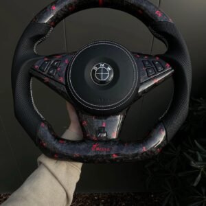 BMW 5 SERIES E46 E60 E61 / 6 SERIES E63 E64 Carbon Fiber Steering Wheel